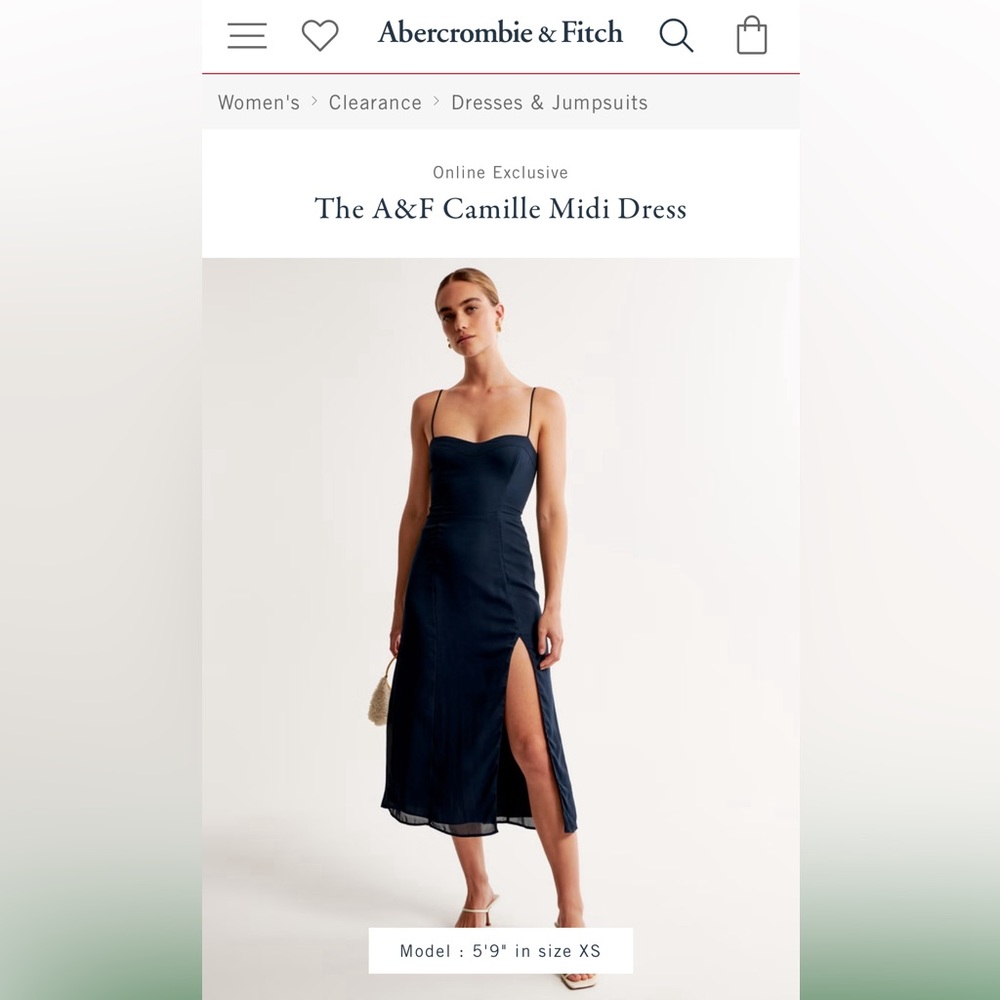 Abercrombie and Fitch Camille Midi dress